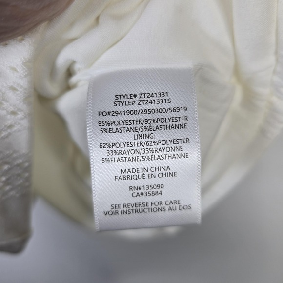 Z Supply White Eyelet Square Neck Cropped Tank Top Women's Size‎ L - Picture 5 of 6